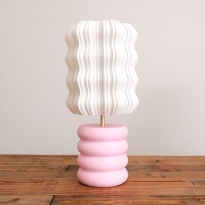 AUDREY CLASSIC Wavy Lamp | Bubble Desk Lamp | 3D printed Mushroom Light | Made by Morii