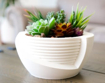 Rustic Nordic Doma Planter | Art Deco & Minimal Home Decor | Perfect Pot for Indoor Succulents and House Plants