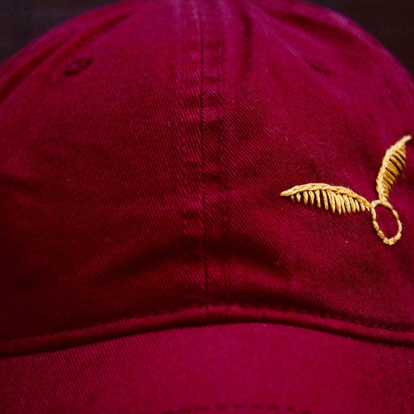 Golden Snitch Hat Hand Embroidered