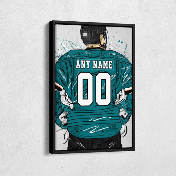 San Jose Sharks Jersey NHL Personalized Jersey Custom Name and