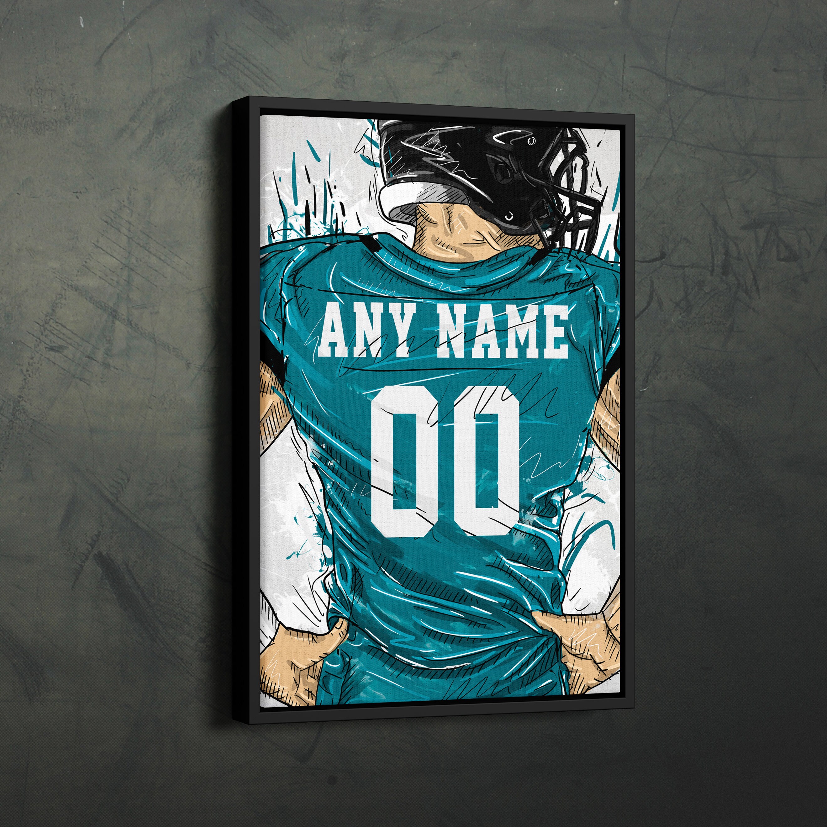 NEW Personalized Jacksonville Jaguars NFL Custom Hockey Jersey