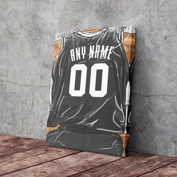 Brooklyn Nets Jersey Custom Canvas Print Wall Art