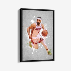 Gabe Vincent Poster Miami Heat NBA Framed Wall Art Home Decor Hand Made Canvas Print Artwork