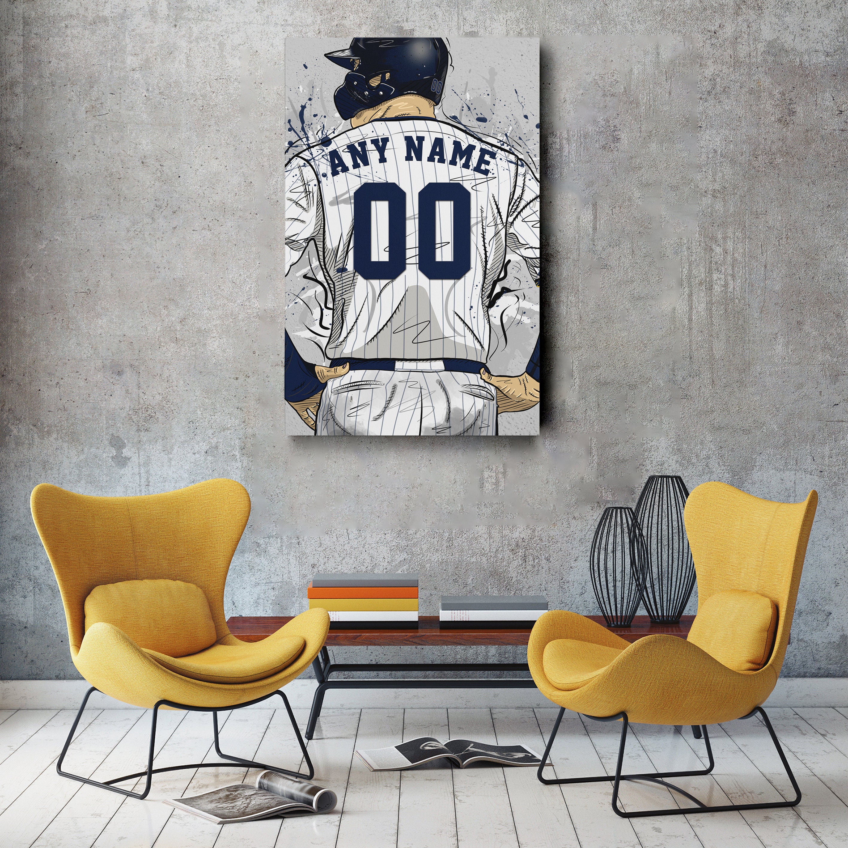 New York Yankees Jersey MLB Personalized Jersey Custom Name Etsy