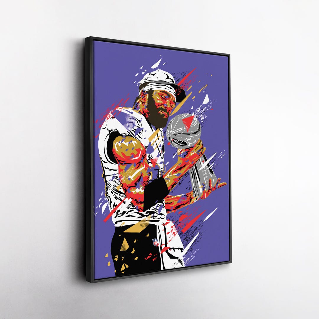 Ed Reed Pop Art Canvas Print – Baltimore Ravens Wall Decor – NFL Gift ...