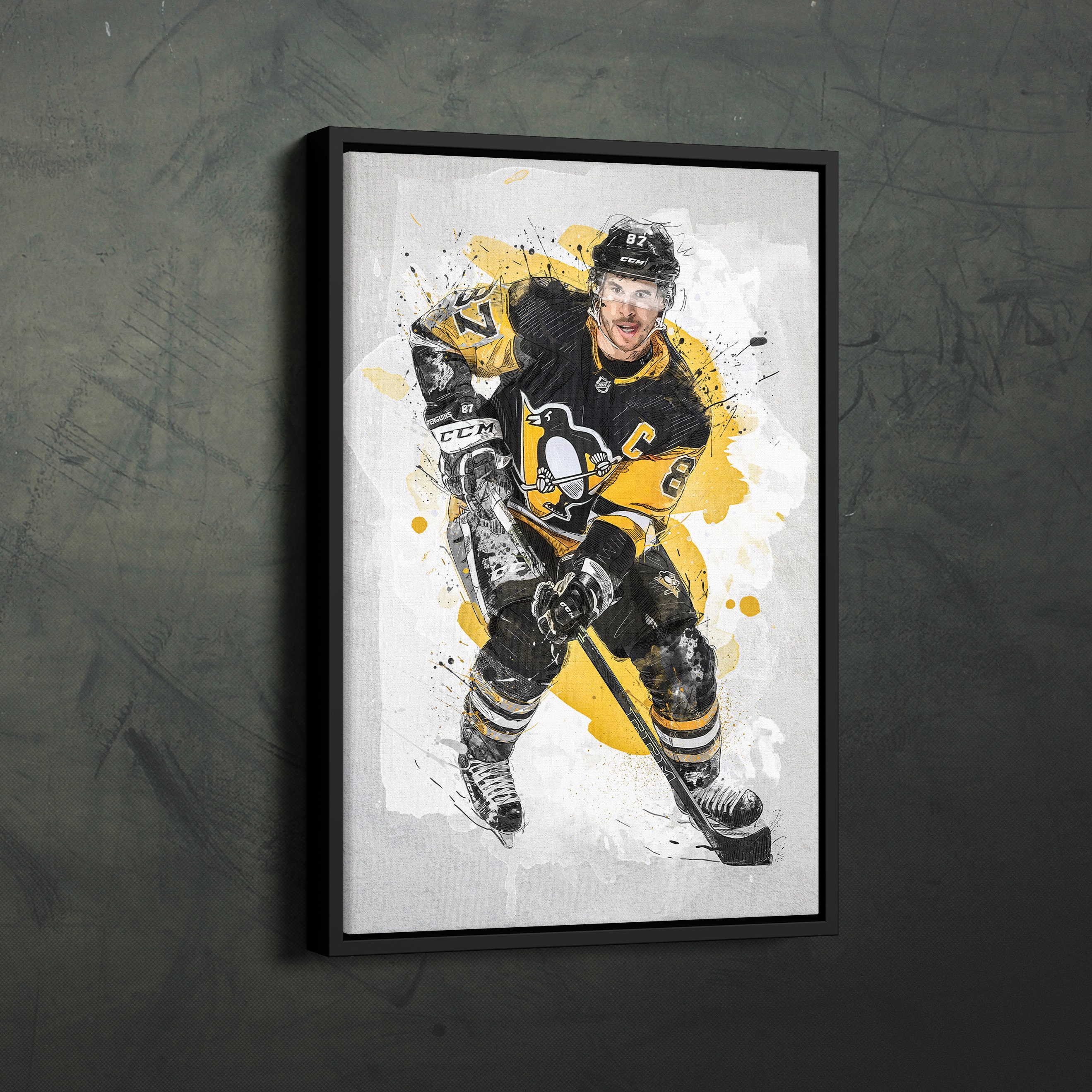 Sidney Crosby 87 Art Print for Sale by puckculture