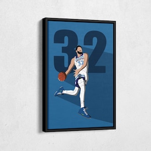 Karl-Anthony Towns Canvas Art Minnesota Timberwolves NBA Canvas Wall Art Print Kinderkamer Ingelijste poster Home Decor