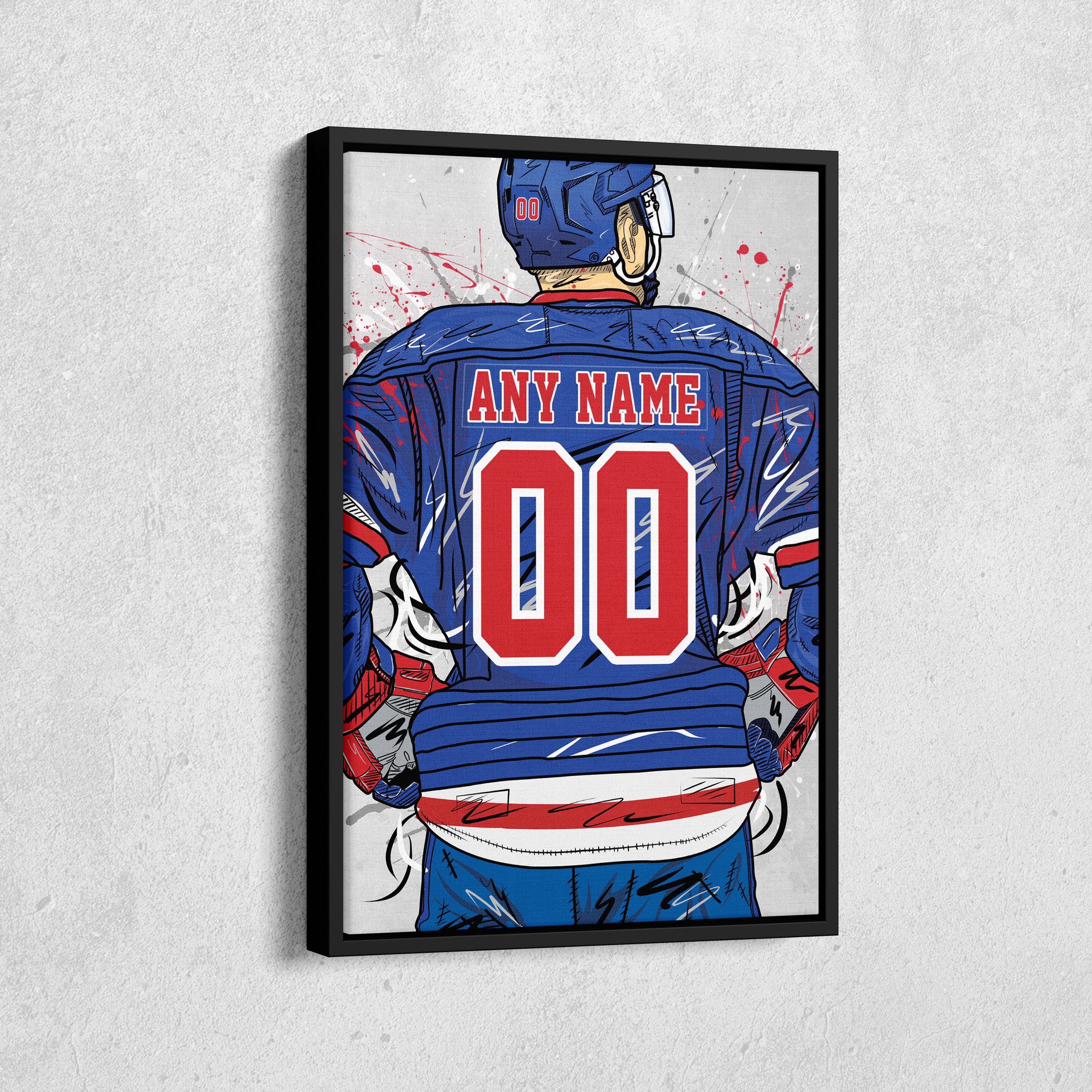  NY Rangers Poster Wall Art - Professional Artwork Print -  Hanging Decor For Room - Great Gift Idea (8x10): Posters & Prints