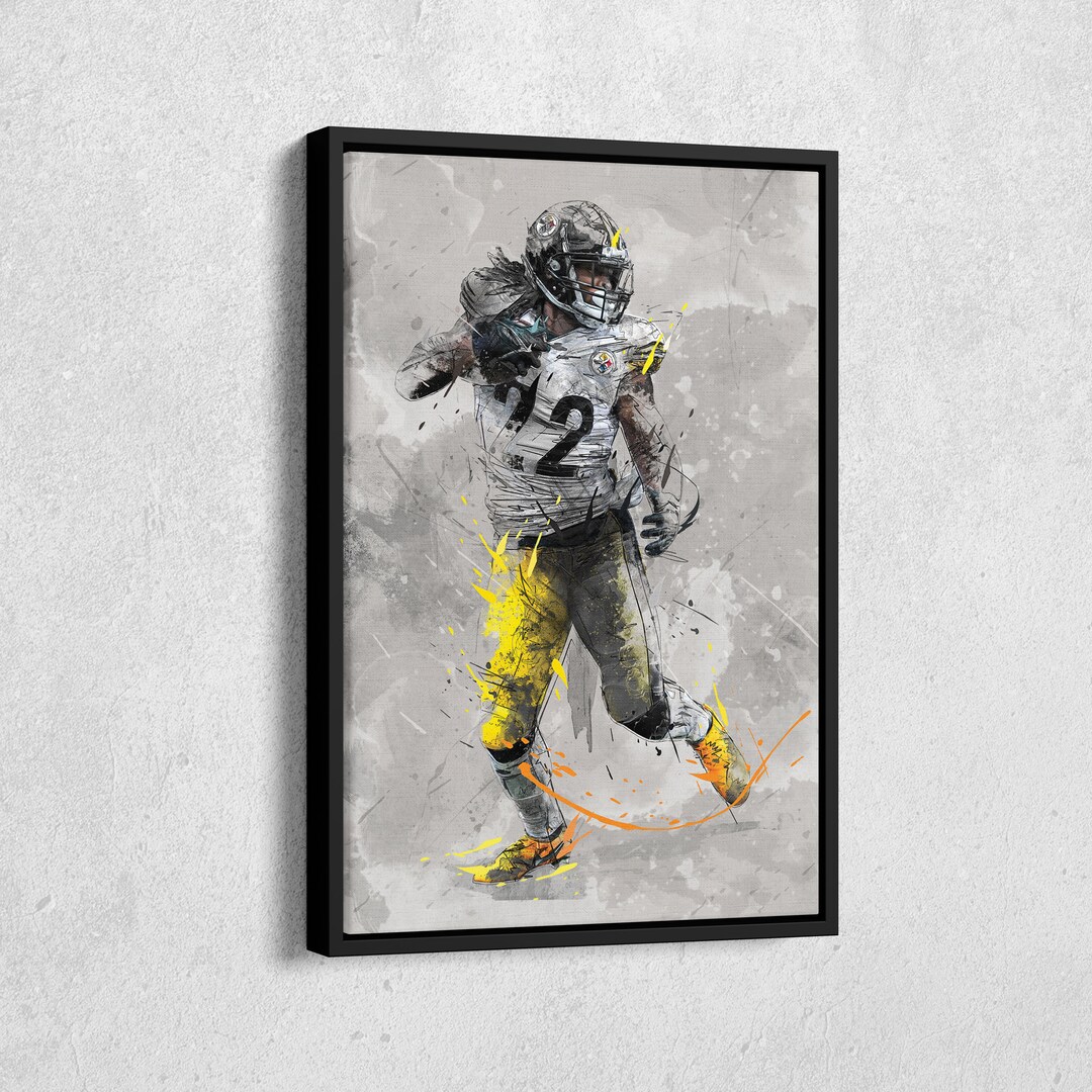 Najee Harris Poster Pittsburgh Steelers NFL Canvas Wall Art Etsy