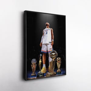 Shai Gilgeous-Alexander MVP Canvas – OKC Thunder 2025 Champions Wall Art