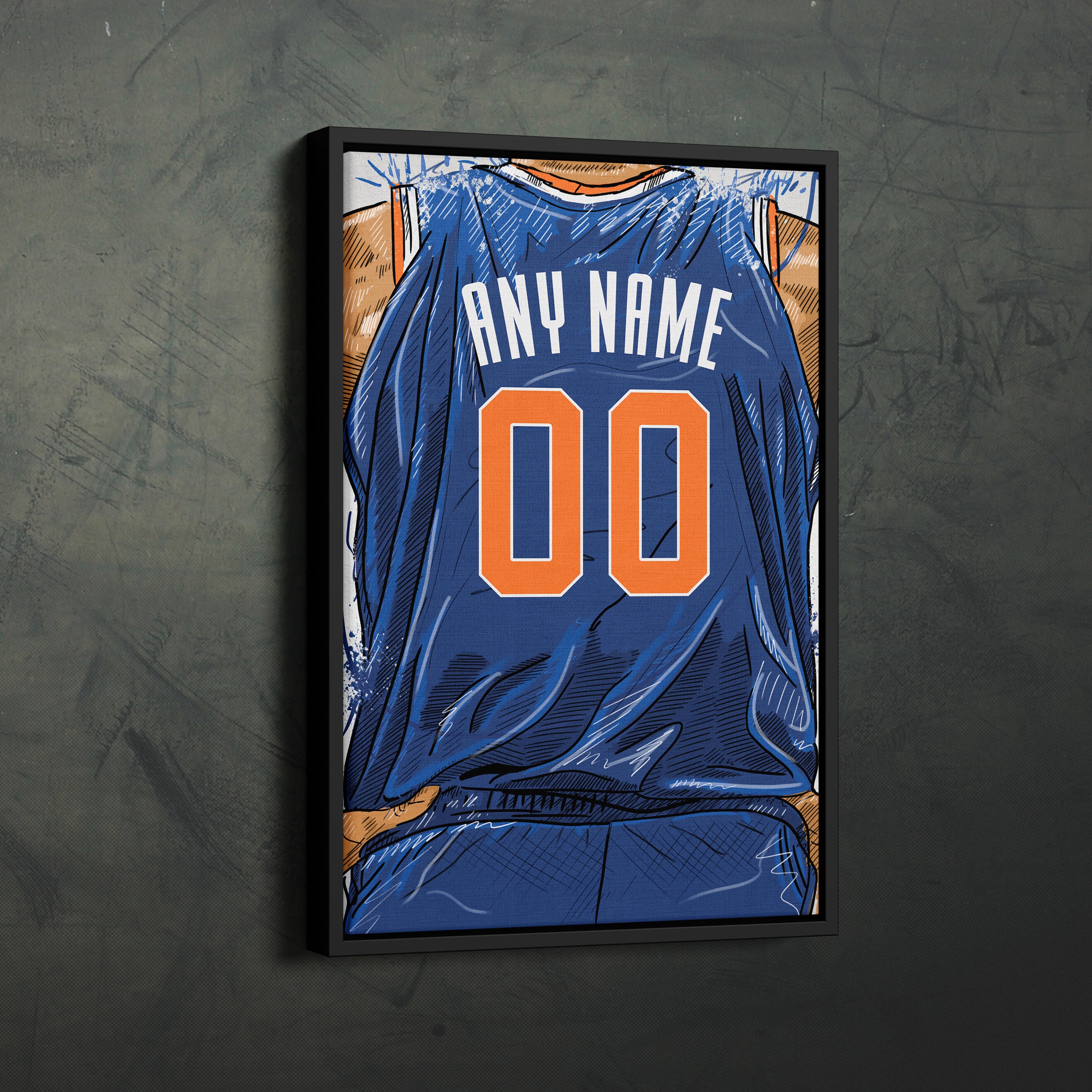 STANDARD Basketball Jersey Framing