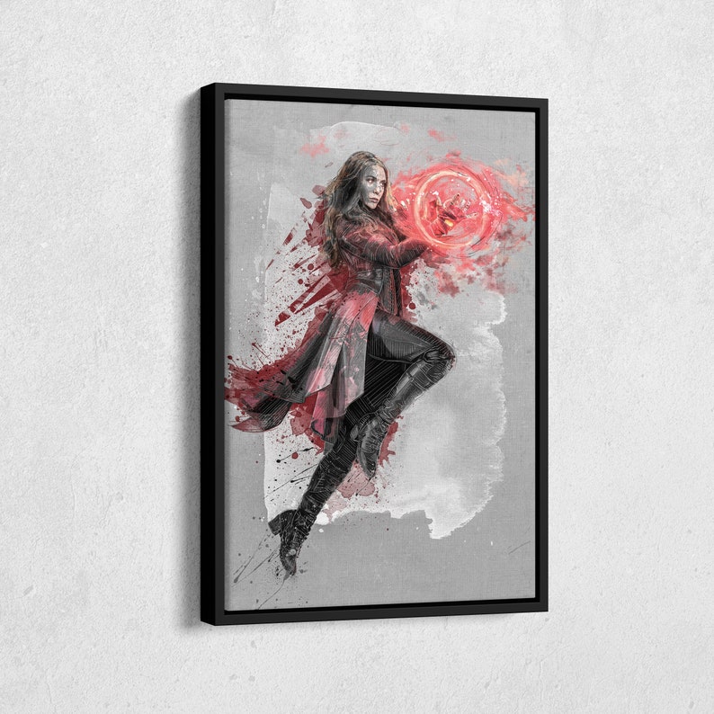 Scarlet Witch Poster Marvel Comics Framed Wall Art Home Decor - Etsy