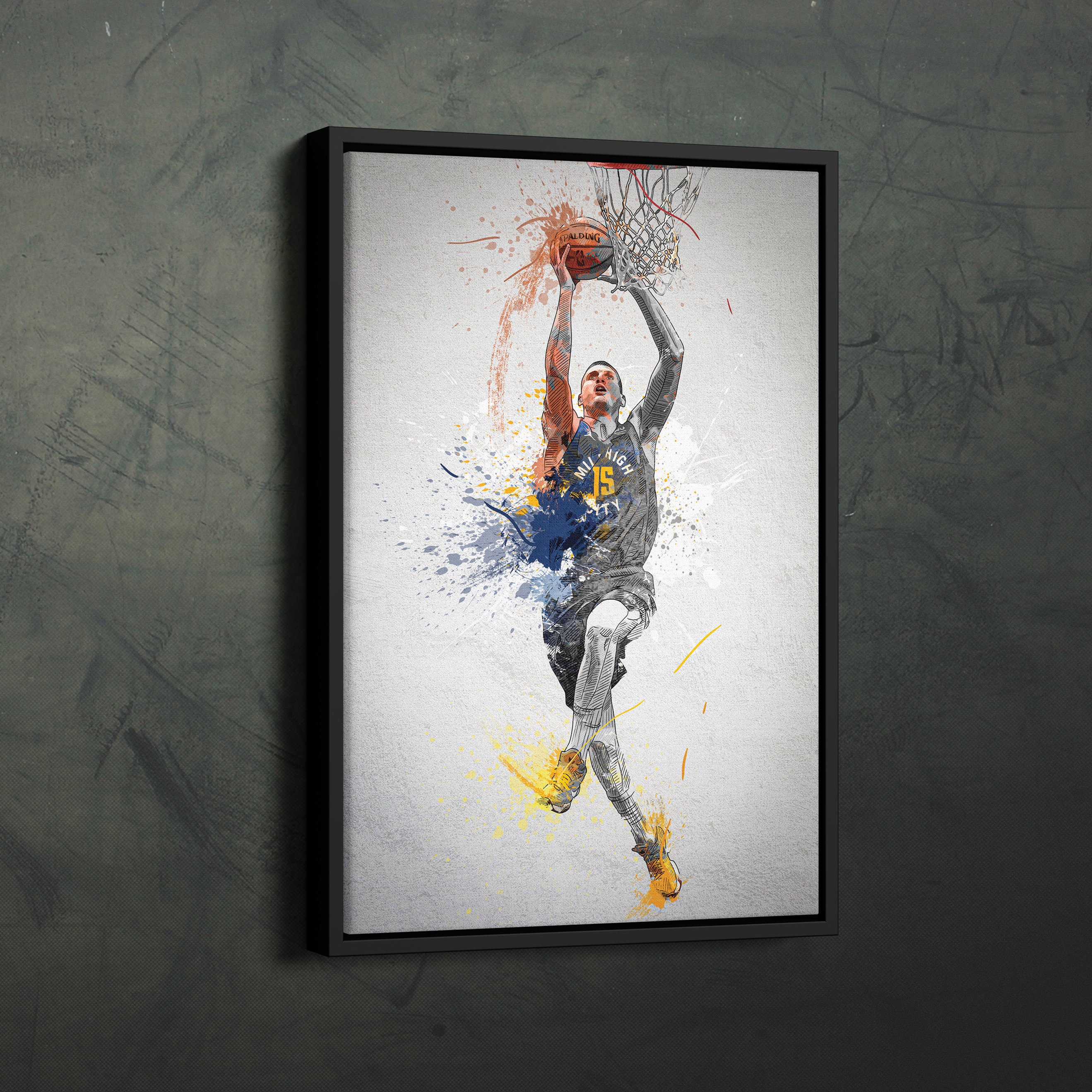 Nikola Jokić.  Nba pictures, Basketball art, Nba basketball art