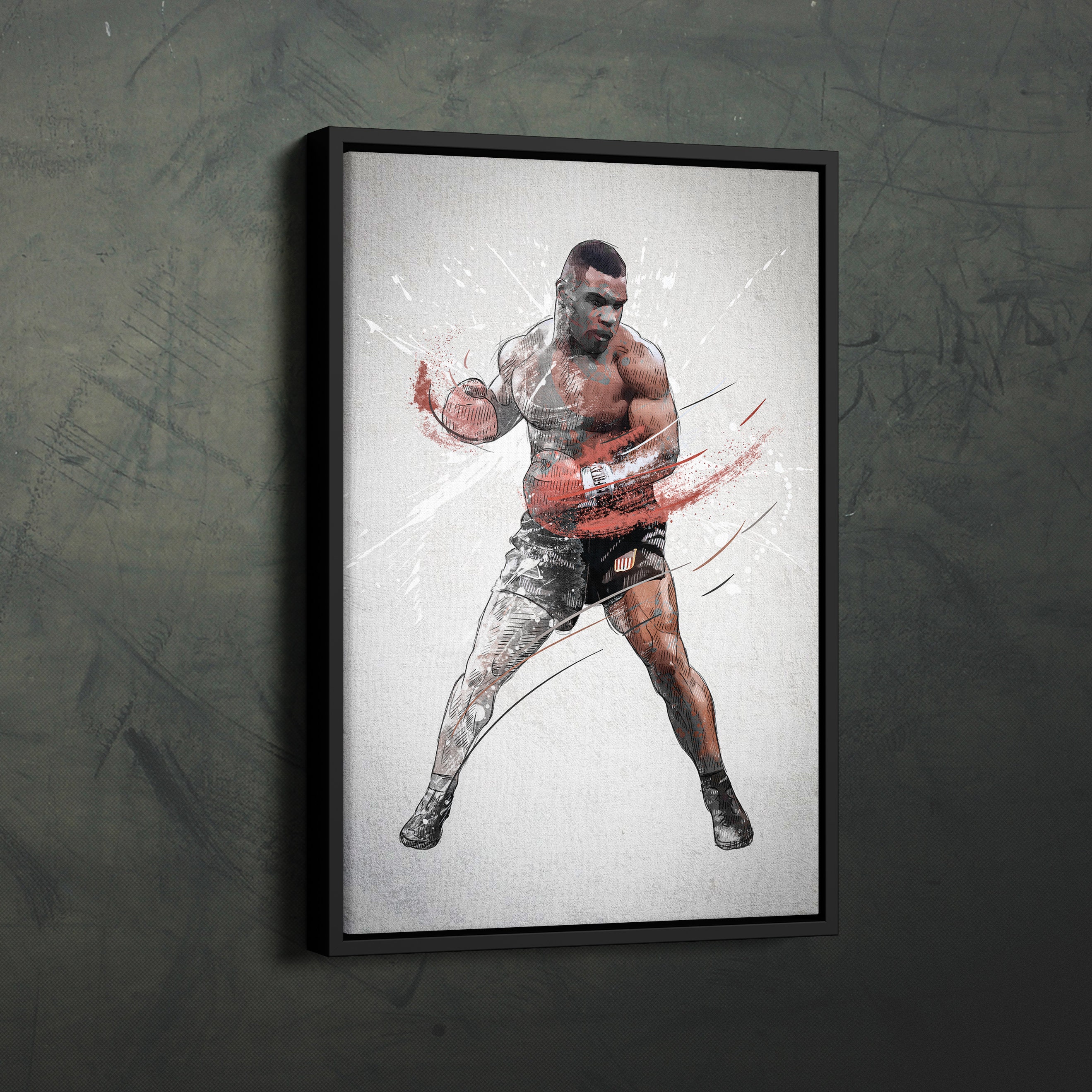Mike Tyson Poster Boxing Wall Art Home Decor Canvas Print Artwork