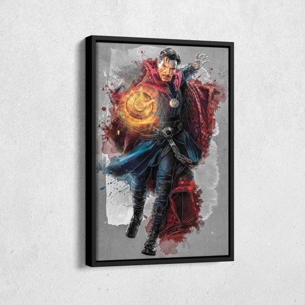 Doctor Strange Poster Marvel Comics Enmarcado Arte de pared Decoración del hogar Lienzo Imprimir Ilustraciones