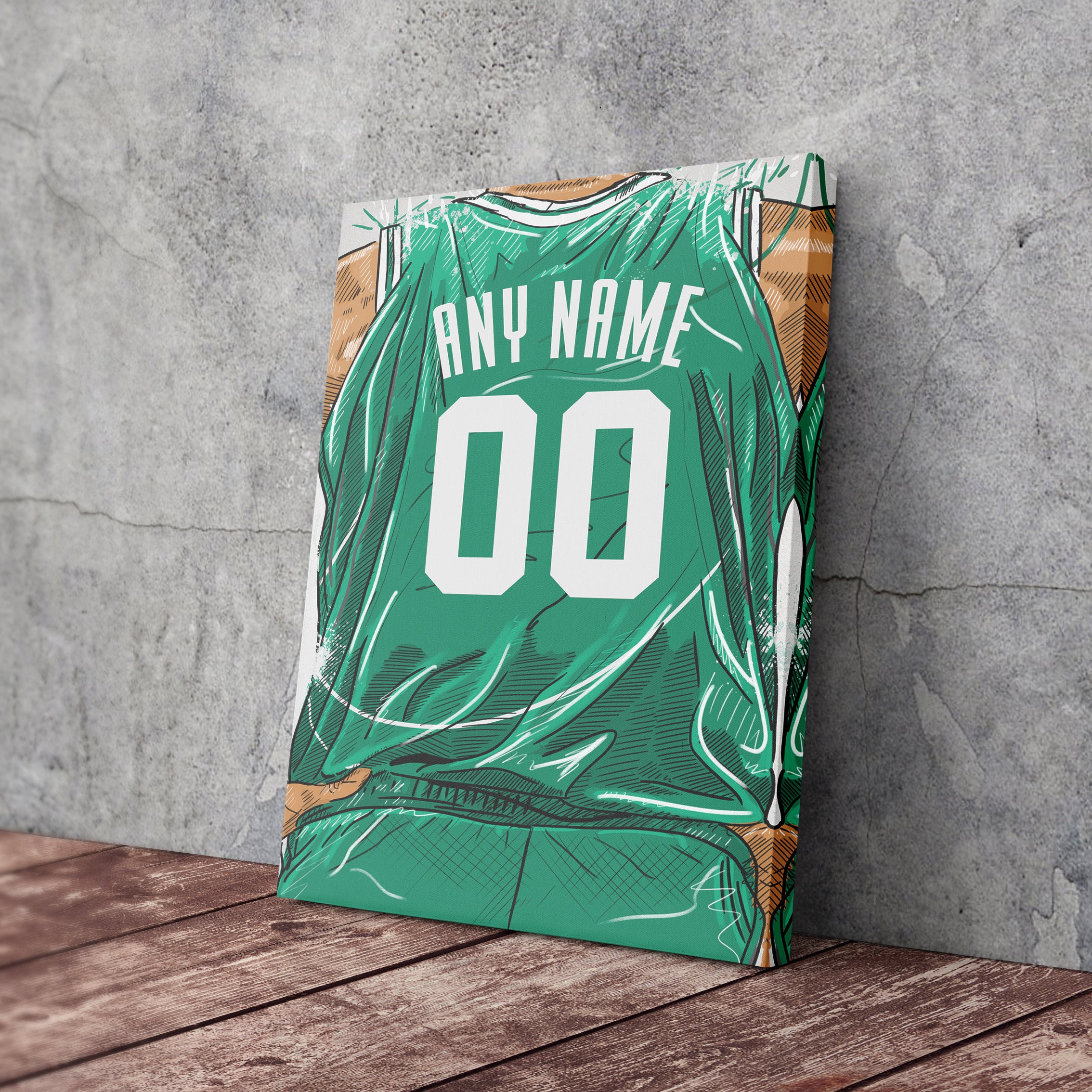 Retired Numbers - Celtics Canvas Print for Sale by pkfortyseven