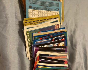 TEN New York Mets MLB Major League Baseball 1970s, 1980s, 1990s Vintage Cards - Topps, Upper Deck, Donruss, Leaf
