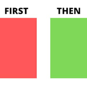 First/then board (board only)