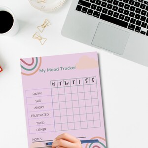 Mood Tracker, gratitude tracker, My daily mood tracker, Feelings Tracker, Emotions Tracker, Behavior Analysis, ABA, Anxiety, Feelings chart