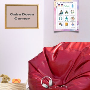 Coping skills board, Calm down skills board, Coping Strategies, de-escalation techniques, ABA, Applied Behavior Analysis, Emotion regulation