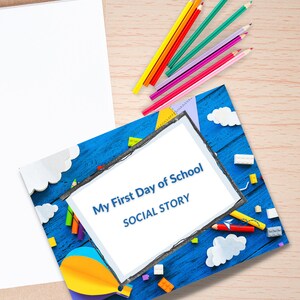 Social story, First day of school social story, Story for anxiety, Social Anxiety, ABA, Autism, Applied Behavior Analysis, School readiness