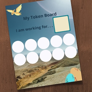 Token Board, Dinosaur token board, ABA, Applied Behavior Analysis, Positive Reinforcement, Earn chart, Token economy, Autism