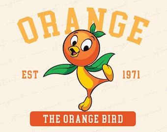 Oranje vogel SVG – shirtontwerp familie-uitje (digitaal bestand)