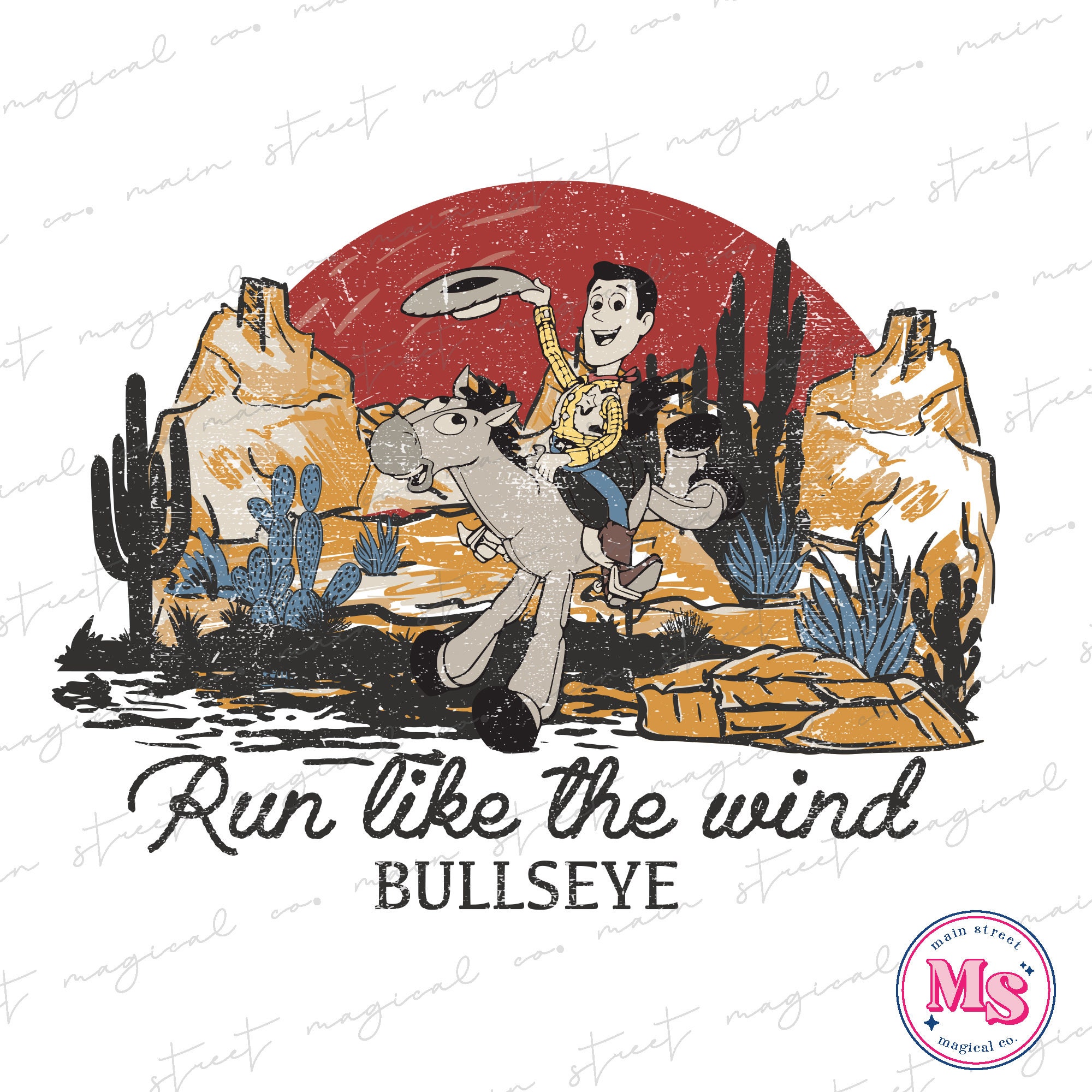 Run Like the Wind Bullseye Png Woody Png Bullseye Retro Etsy