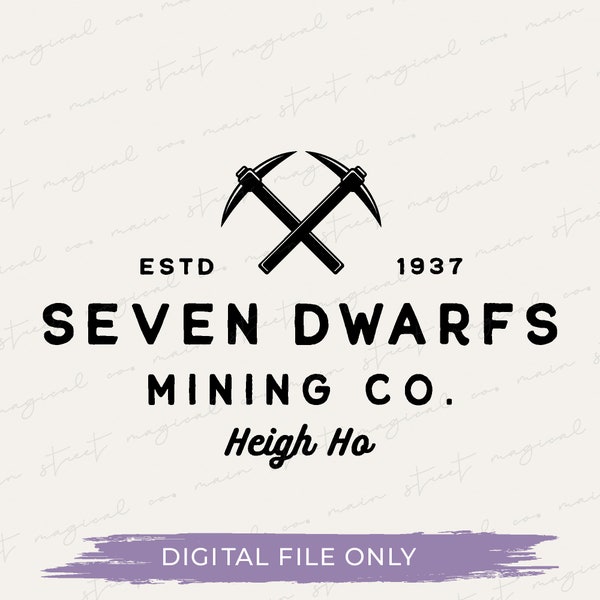 Seven Dwarfs Mining Co SVG - Heigh Ho - Family Trip Shirt - WDW shirt - Magical SVG - pdf - png