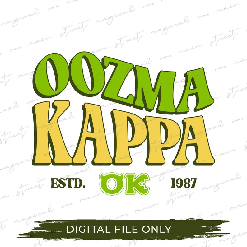 Oozma Kappa SVG Monster's University Family Trip Shirt Etsy