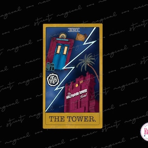 Tower of Terror Tarot Card png - Hollywood Tower Hotel - Hollywood Studios - WDW shirt - Magical - pdf - png - sublimation - DTF