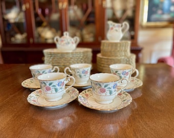 Rare Noritake 20056 BLACK CHRISTMAS BALL 5 Piece 2 Placesettings