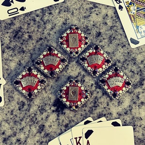 Ace Card Square Bling Conchos