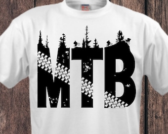 Mountain Bike Trail SVG, PNG, Cricut design, silhouette