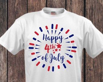 Happy 4th of July SVG, PNG, Cricut ontwerpen, silhouet