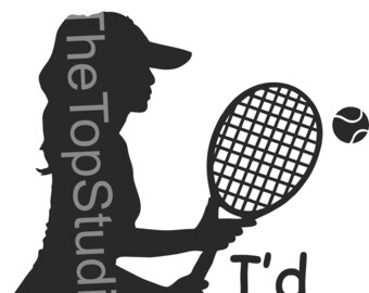I'd Smack That SVG, PNG, Tennis Cricut-ontwerp, silhouet