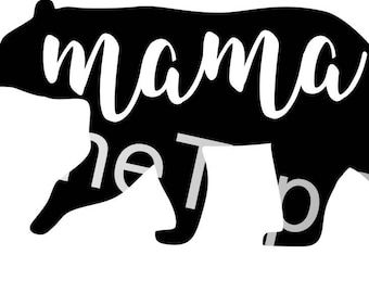 Mama beer en welpen, grappig, SVG, PNG, Cricut-ontwerp, silhouet