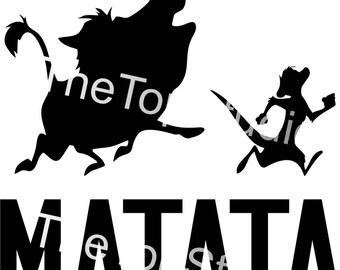 Hakuna Matata, Lion King, png, Cricut-ontwerp, silhouet