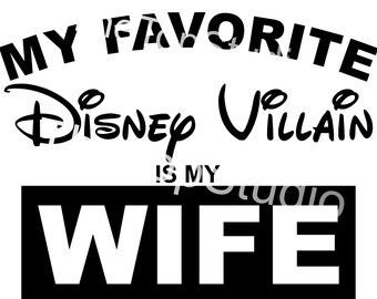 Wife is a villain SVG, PNG, Cricut design, silhouette