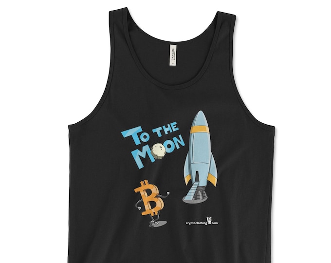 Bitcoin BTC Crypto Cryptocurrency Black Tank Top Bella+Canvas 3480 Altcoin HODL Cripto Criptomonedas UPCT26 Crypto Clothing.