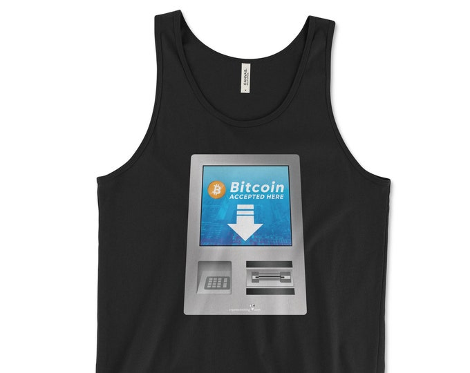 Bitcoin BTC Crypto Cryptocurrency Black Tank Top Bella+Canvas 3480 Altcoin HODL Cripto Criptomonedas UPCT33 Crypto Clothing.