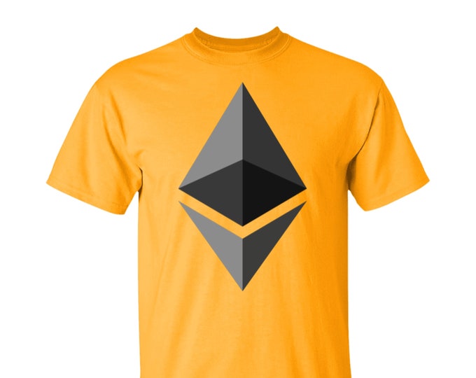 Ethereum (ETH) Crypto Cryptocurrency Altcoin HODL Gold T-Shirt Unisex UPC05