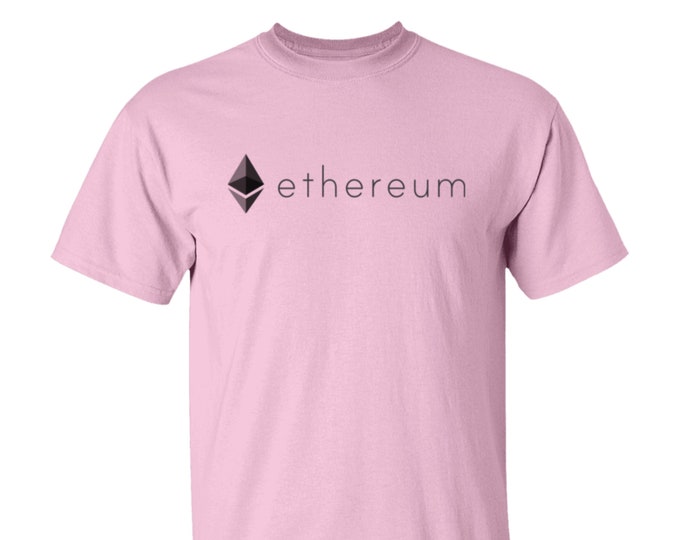 Ethereum (ETH) Crypto Cryptocurrency Altcoin HODL Pink T-Shirt Unisex UPC03