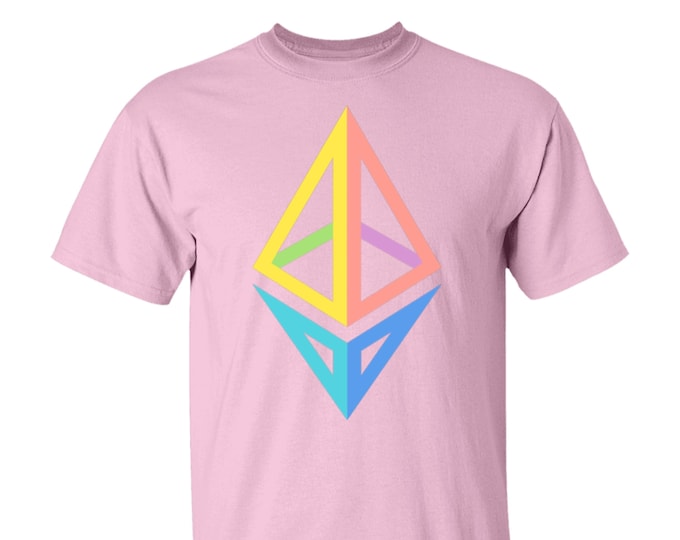 Ethereum (ETH) Crypto Cryptocurrency Altcoin HODL Pink T-Shirt Unisex UPC04