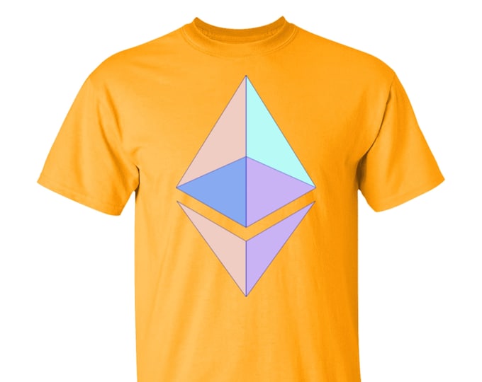 Ethereum (ETH) Crypto Cryptocurrency Altcoin HODL Gold T-Shirt Unisex UPC01