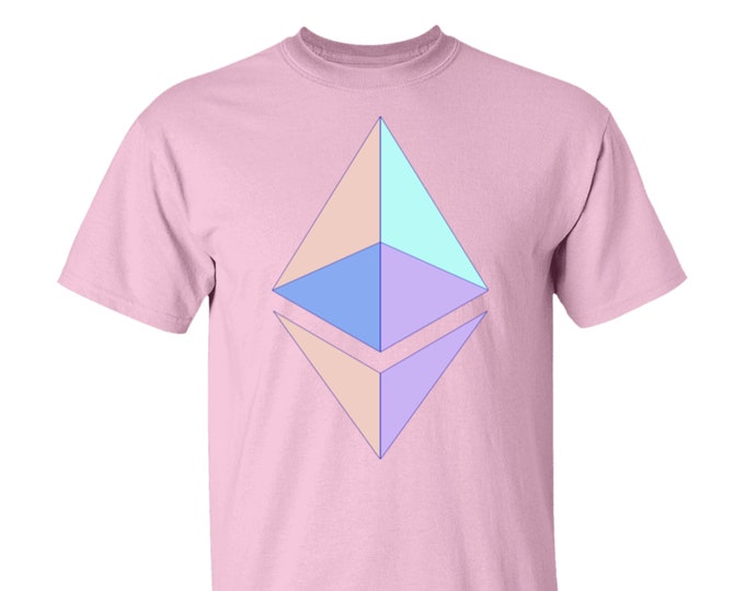Ethereum (ETH) Crypto Cryptocurrency Altcoin HODL Pink T-Shirt Unisex UPC05