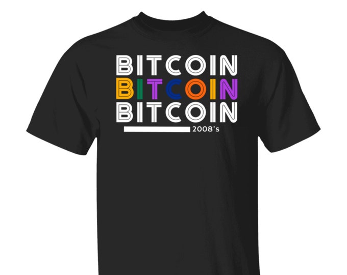Bitcoin BTC Crypto Cryptocurrency Altcoin HODL Black T-Shirt Unisex #293