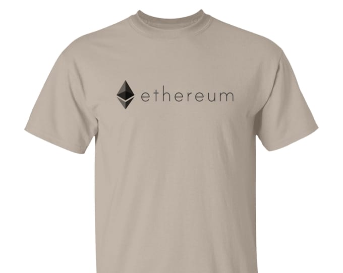 Ethereum (ETH) Crypto Cryptocurrency Altcoin HODL Sand T-Shirt Unisex UPC03