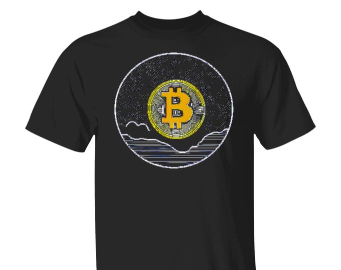 Bitcoin BTC Crypto Cryptocurrency Altcoin HODL Black T-Shirt Unisex #303