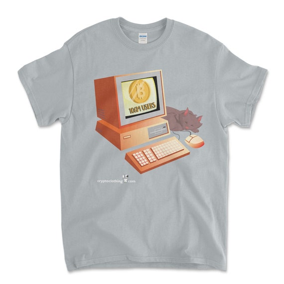 Cryptocurrency Crypto Bitcoin BTC Sport Grey T-Shirt. Unisex Heavy Cotton Tee UPC607